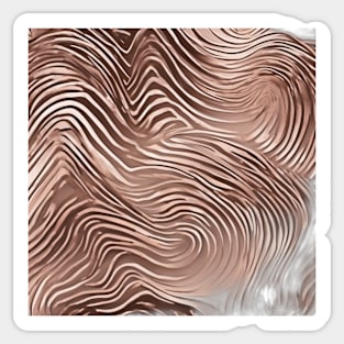 Abstract Swirl Pattern in Earth Tones No. 537 Sticker